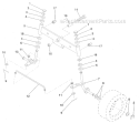 Page H Diagram and Parts List for WE125R38A  Weed Eater Lawn Tractor